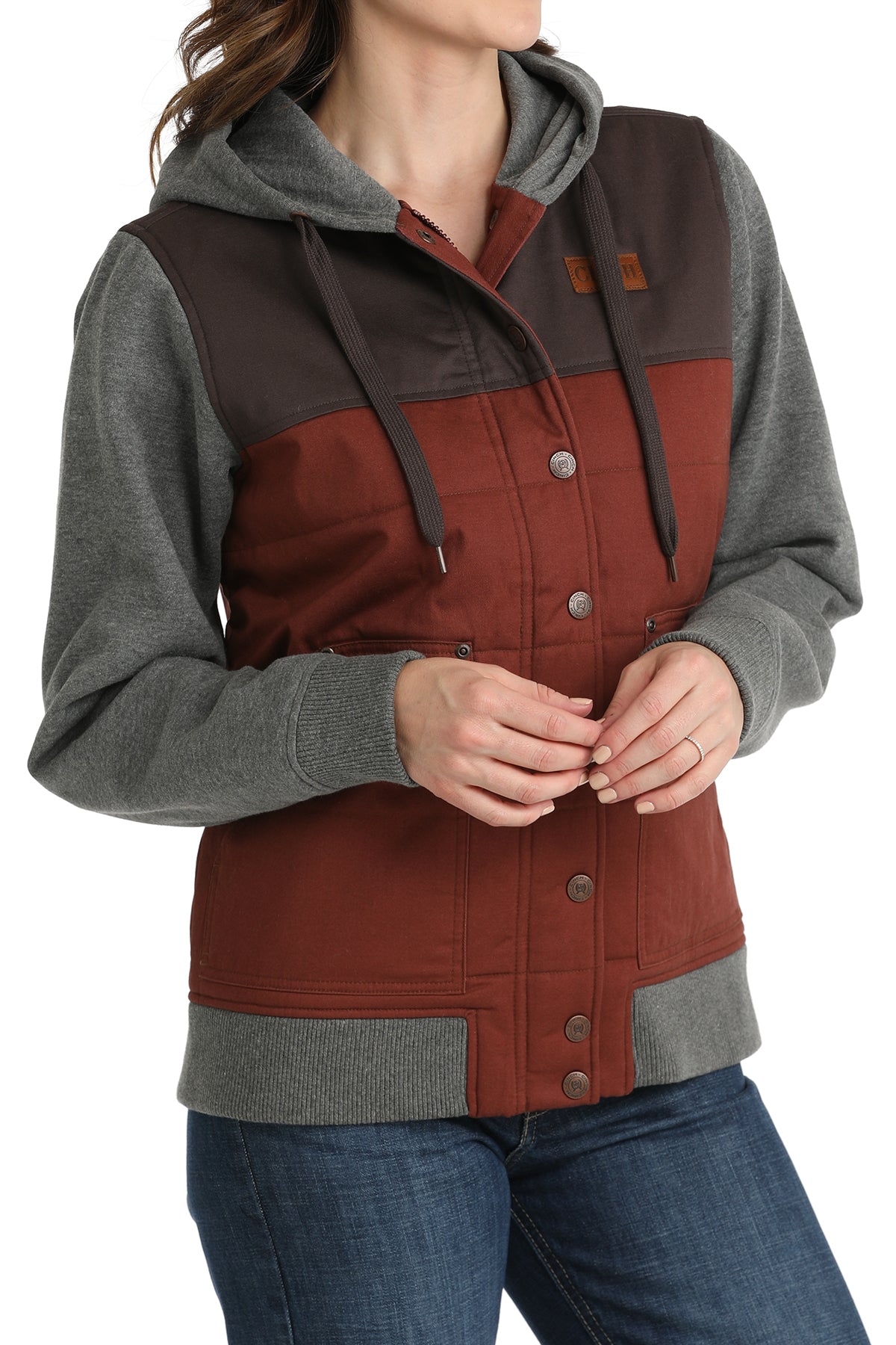 Cinch Ladies Old Time Vest Hoodie Jacket MAJ9862002