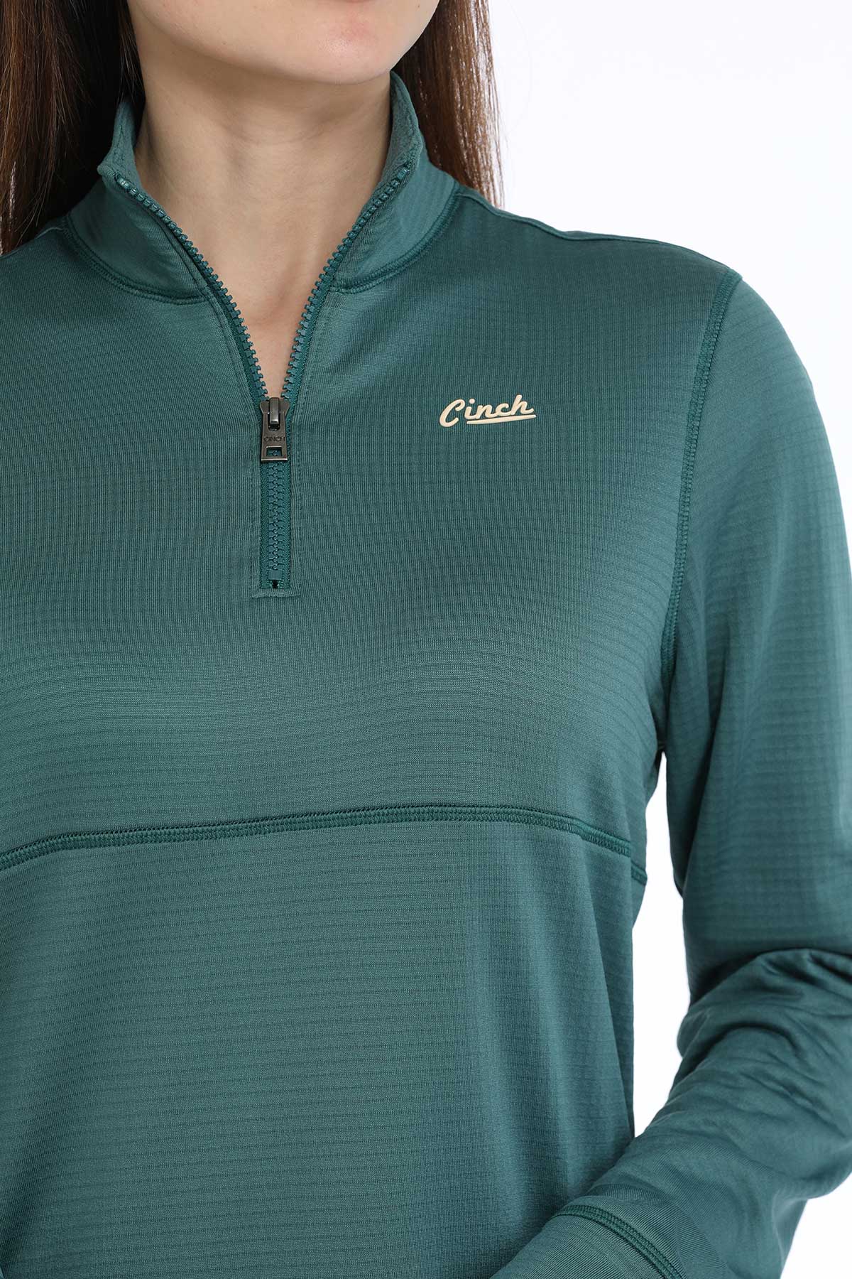 Cinch Ladies Emerald Green 1/4 Zip Athletic Jacket MAK9913001
