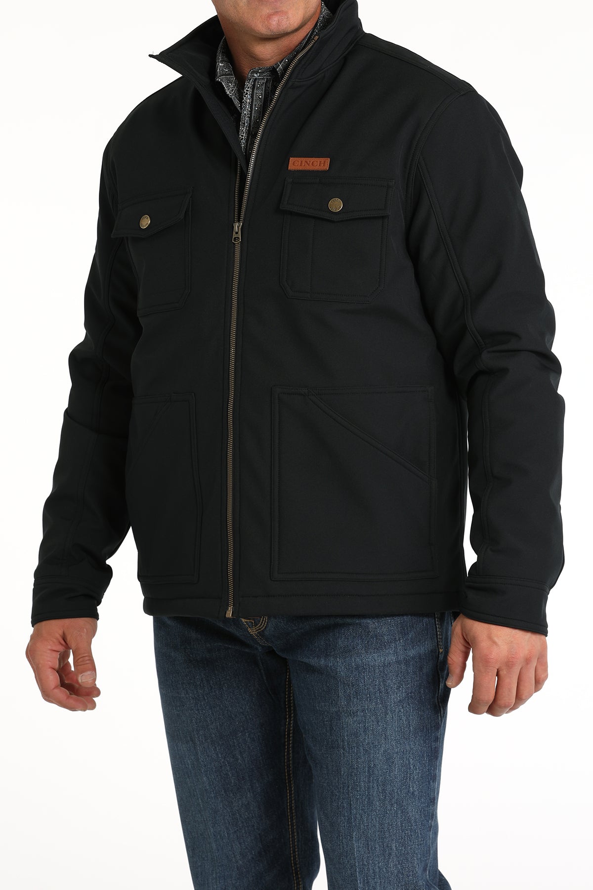 Cinch Mens Black Bonded Conceal Carry Jacket MWJ1566003