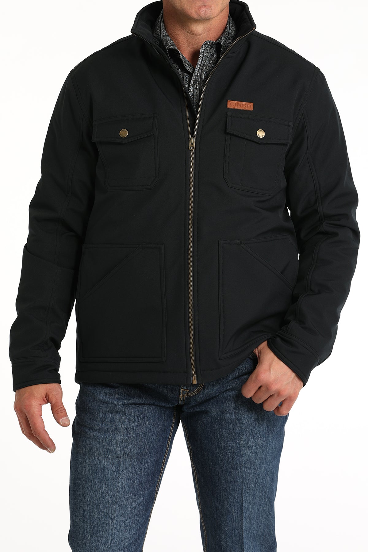 Cinch Mens Black Bonded Conceal Carry Jacket MWJ1566003