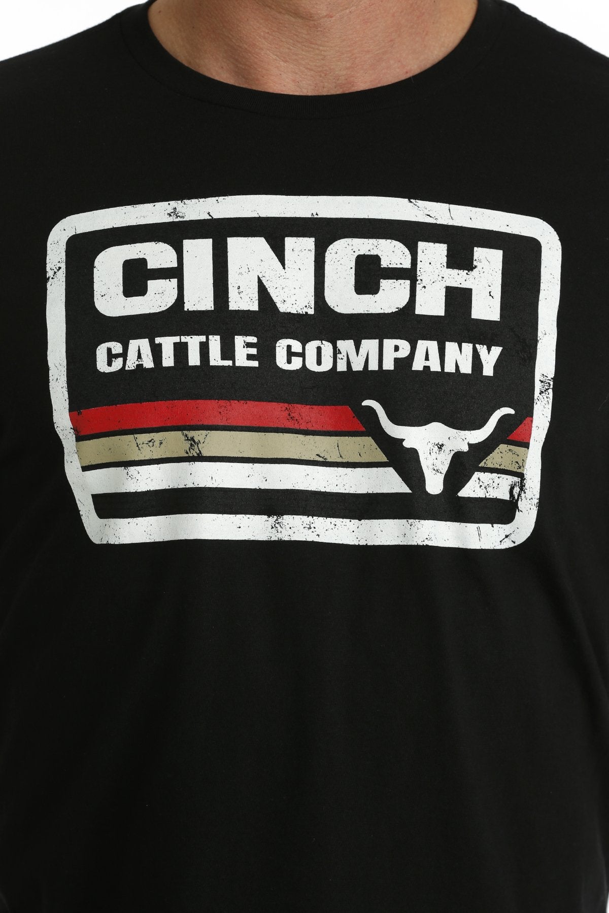 Mens "Cinch Cattle Company" Black T-Shirt MTT1690609