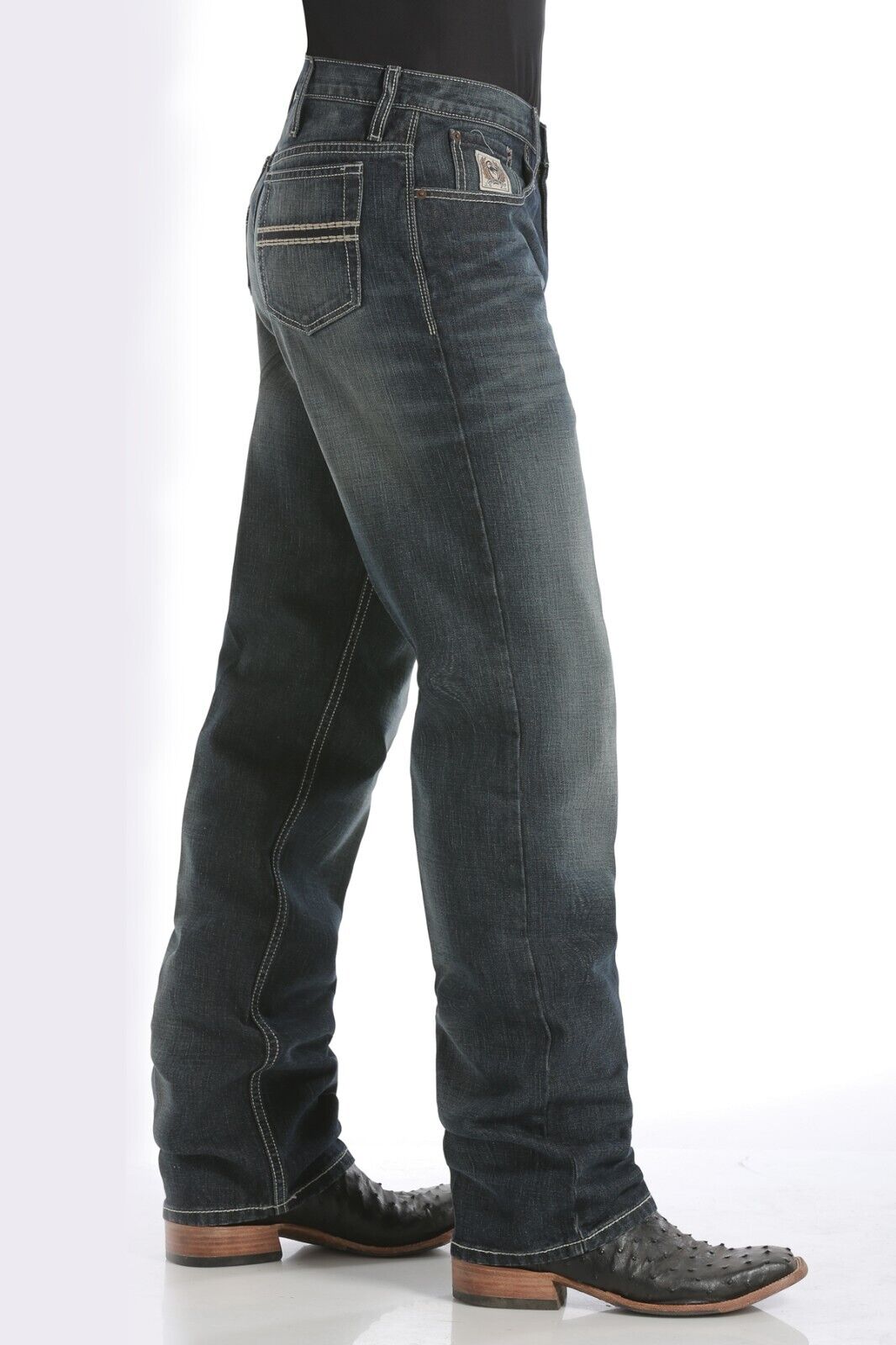 Cinch Mens White Label Dark Stonewash Jeans MB92834019