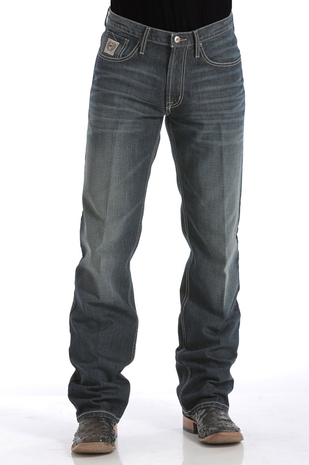 Cinch Mens White Label Dark Stonewash Jeans MB92834019
