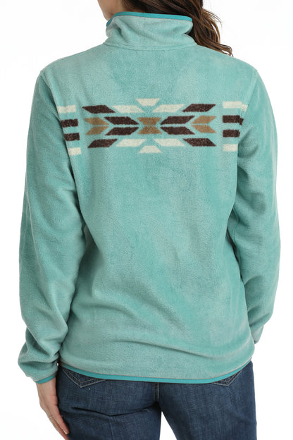 Cinch Ladies Turquoise Polar Fleece Sweater MAK9909002