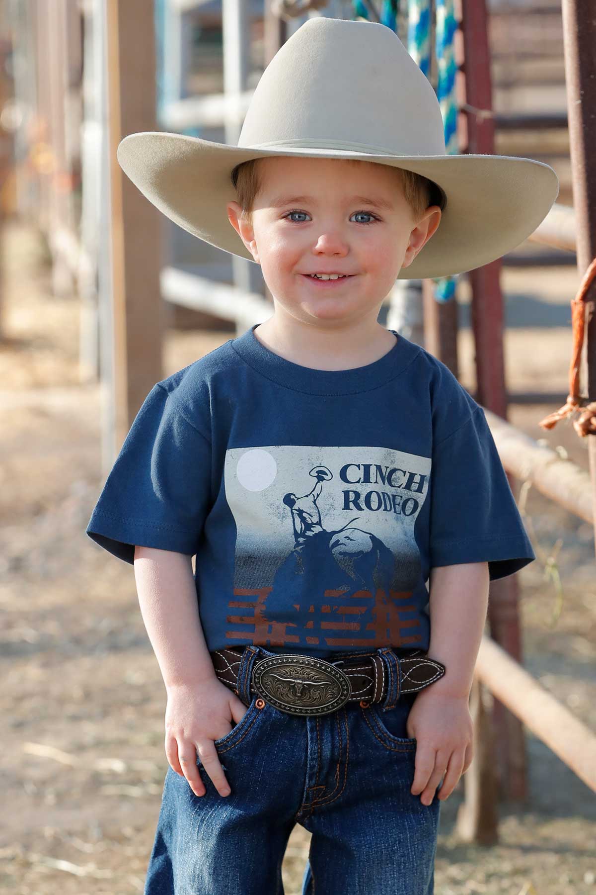 Cinch Toddler Boys Rodeo Navy Graphic T-Shirt MTT7671094
