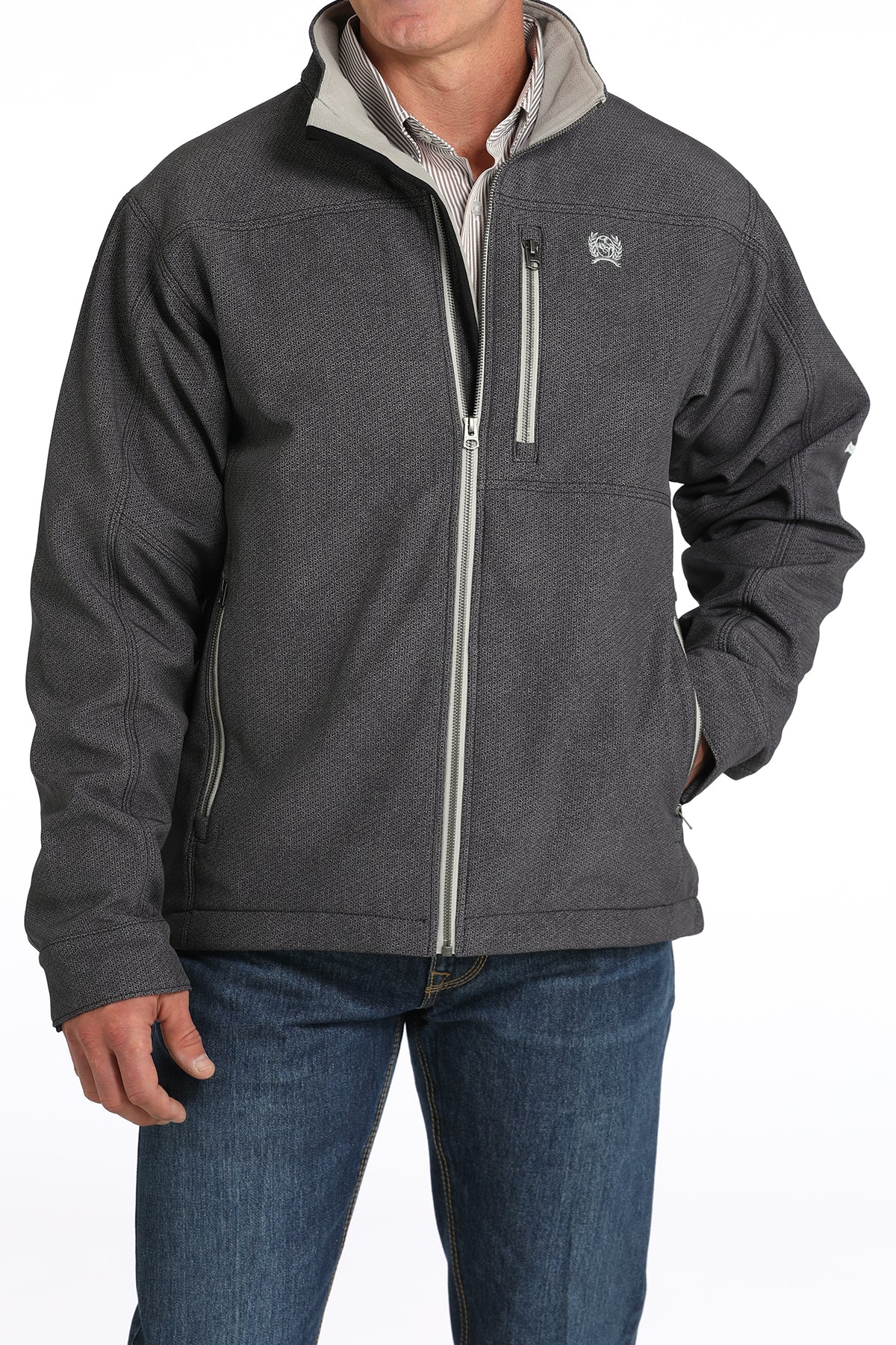 Cinch Mens Gray Bonded Jacket MWJ1537006