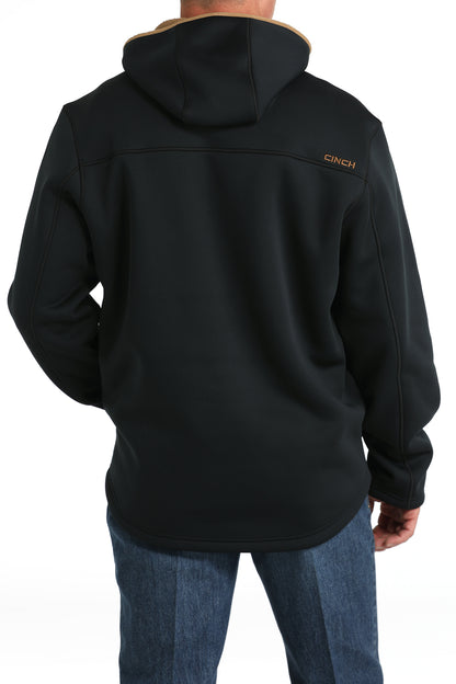 Cinch Mens Black Sherpa Hoodie Jacket MWJ1915001