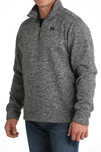 Cinch Mens Gray 1/4 Zip Sweater MWK1080014