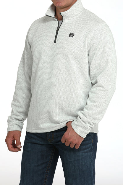 Cinch Mens Gray 1/4 Zip Sweater MWK1080018