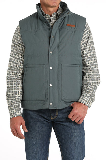 Cinch Mens Blue Quilted Vest MWV1902003